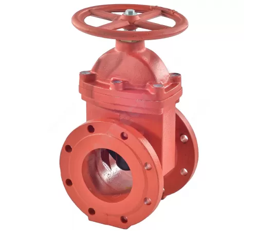 Задвижка чугун аналог МЗВГ обрезиненный клин Ду 100 Ру16 Тмакс=150C фл Завод им Гаджиева