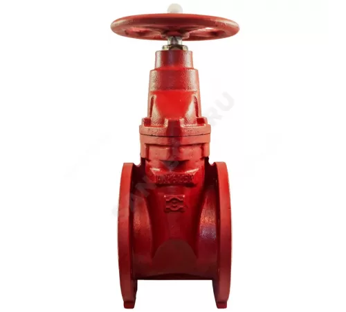 Задвижка чугун аналог МЗВГ обрезиненный клин Ду 100 Ру16 Тмакс=150C фл Завод им Гаджиева