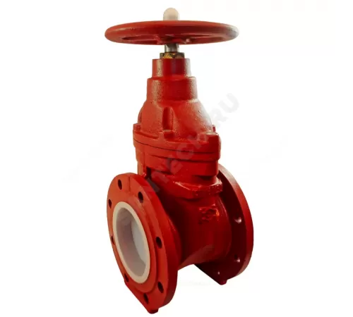 Задвижка чугун аналог МЗВГ обрезиненный клин Ду 100 Ру16 Тмакс=150C фл Завод им Гаджиева