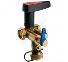 Клапан балансировочный ручной латунь V Ду 15 G1/2" Ру25 Тмакс=135 оС ВР Kvs=1.71м3/ч с измерительными ниппелями BROEN 4351000S-001673