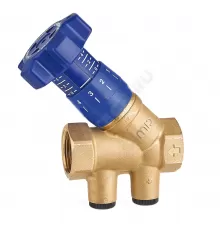 Клапан балансировочный ручной латунь 787ОТ/2R Ду 15 Rp1/2" Ру25 ВР Kvs=3.94м3/ч без ниппелей Cimberio CIM 787OT/2R 12