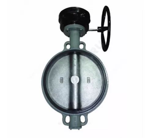 Затвор дисковый поворотный чугун R59W Ду 500 Ру16 межфл с редуктором диск чугун манжета EPDM Giacomini R59WX050