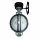 Затвор дисковый поворотный чугун R59W Ду 500 Ру16 межфл с редуктором диск чугун манжета EPDM Giacomini R59WX050