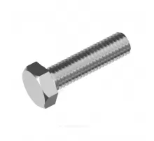 Болт стальной оц полная резьба М20х90 к.п. 5.8 шестигранный вес DIN 933