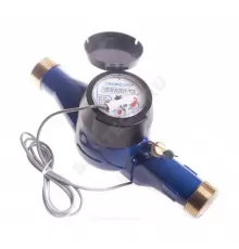 Счётчик г/в и х/в крыльчатый многоструйный Ду 15 Ру16 Qn=1,5 м3/ч 120С L=165мм резьба импульсный Б/К Пульсар М Тепловодохран Н00003412