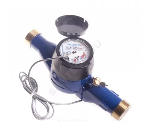 Счётчик г/в и х/в крыльчатый многоструйный Ду 20 Ру16 Qn=2,5 м3/ч 120С L=190мм резьба импульсный Б/К Пульсар М Тепловодохран Н00003413