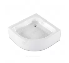 Поддон душевой акриловый полукруглый Classic S 900х900х300 с противоскользящим покрытием белый МетаКам АПS_011741