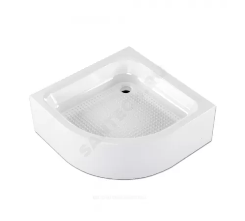 Поддон душевой акриловый полукруглый Classic S 800х800х300 с противоскользящим покрытием белый МетаКам АПS_011740