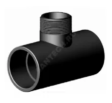 Тройник НПВХ переходной Дн 75х2"х50х90гр Ру10 НР под клеевое соединение Агригазполимер 206-010