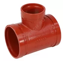 Тройник переходной под муфту грувлок ковкий чугун XGQT08 Ду50х32 (Дн60х42) Ру25 JIANZHI .