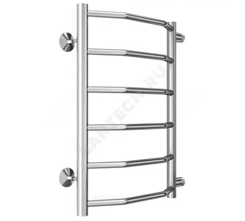 Полотенцесушитель водяной нерж сталь Лесенка (1") НР 400х600мм 6П боковое подключение Виктория Терминус 4670078530059