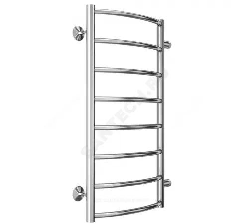 Полотенцесушитель водяной нерж сталь Лесенка (1") НР 400х800мм 8П боковое подключение Классик Терминус 4670078530240