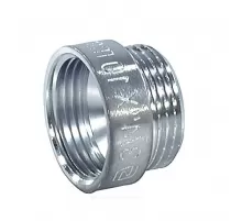 Удлинитель латунь хром Ду 20 (3/4") L=60мм ВР/НР SantechSystems