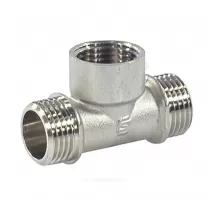 Тройник латунь никель Ду 25 (1") НР/ВР/НР SantechSystems