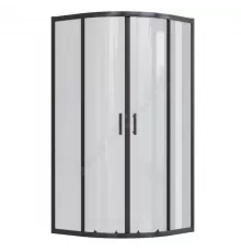 Ограждение душевое Вэлия 800х800х1950 мм без поддона четверть круга угловая тонированное стекло Santek 1.WH50.1.798