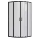 Ограждение душевое Вэлия 900х900х1950 мм без поддона четверть круга угловая тонированное стекло Santek 1.WH50.1.799