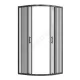 Ограждение душевое Вэлия 900х900х1950 мм без поддона четверть круга угловая тонированное стекло Santek 1.WH50.1.799