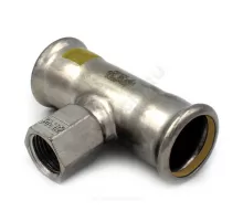 Тройник сталь нерж AISI 316L Дн 42х42х1/2" Ру5 пресс/ВР для газоснабжения Inoxpres Gas RM 189102042G