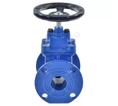 Задвижка чугун 30ч39р аналог МЗВ обрезиненный клин EPDM гайка чугун, шток сталь Ду 100 Ру16 фл RMCX