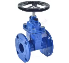 Задвижка чугун 30ч39р аналог МЗВ обрезиненный клин EPDM гайка чугун, шток сталь Ду 125 Ру16 фл RMCX