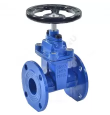 Задвижка чугун 30ч39р аналог МЗВ обрезиненный клин EPDM гайка чугун, шток сталь Ду 100 Ру16 фл RMCX