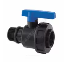 Кран шаровой компрессионный 1/2"x1/2" НР/ВР Ру10 RTP (РосТурПласт) 18377