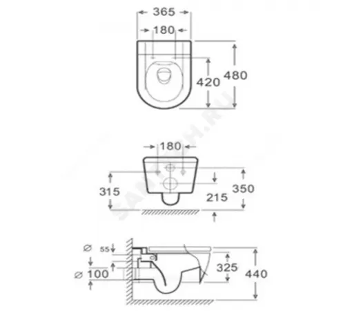 Унитаз подвесной