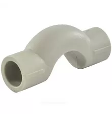 Скоба PP-R серая Дн 20 внутренняя пайка обводная с муфтами VALFEX 10170020Г