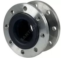 Компенсатор резиновый антивибрационный EPDM 700L Ду 150 Ру16 фл Тмакс=100С L=180мм Zetkama 700L150C00 сжатие/растяжение 16 мм/10 мм