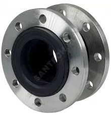 Компенсатор резиновый антивибрационный EPDM 700L Ду 125 Ру16 фл Тмакс=100С L=170мм Zetkama 700L125C00 сжатие/растяжение 16 мм/10 мм