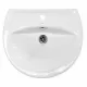 Умывальник подвесной Аттика 48 1 отверстие под смеситель по центру белый Sanita WB.PD/Attica/48-C/WHT.G/S1