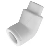 Угольник PP-R белый Дн 32х45гр Ру25 внутр/наруж пайка RTP (РосТурПласт) 14223
