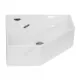 Умывальник угловой подвесной Line 50 1 отверстие под смеситель по центру белый Sanita Luxe LIN35SLWB01