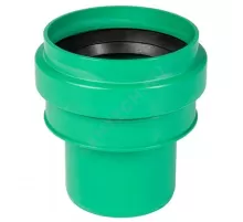 Переход PP-MD на гладкий конец керамической трубы зелёный KG2000 KG2000US Дн 125 б/нап в/к Ostendorf 777480