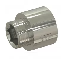 Переход латунь никель Ду 15х15 (1/2"х1/2") под звездочку ВР/НР RTP (РосТурПласт) 33626