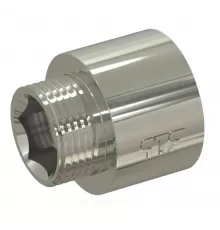 Переход латунь никель Ду 15х15 (1/2"х1/2") под звездочку ВР/НР RTP (РосТурПласт) 33626