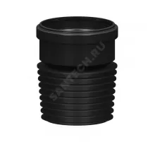 Переход ПВХ универсальный черный Дн 110х90 б/нап ремонтный Татполимер ТП-82.100