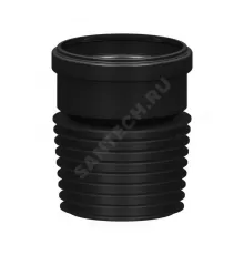 Переход ПВХ универсальный черный Дн 110х90 б/нап ремонтный Татполимер ТП-82.100