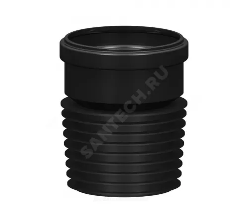 Переход ПВХ универсальный черный Дн 110х90 б/нап ремонтный Татполимер ТП-82.100