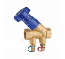 Клапан балансировочный ручной латунь 787OTR Ду 32 Ру25 ВР с измерительными ниппелями Cimberio CIM 787OTR 114