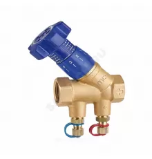 Клапан балансировочный ручной латунь 787OTR Ду 32 Ру25 ВР с измерительными ниппелями Cimberio CIM 787OTR 114