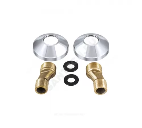 Смеситель для кухонной мойки двуручный Прораб О-серия Славен СЛ-ДВ-О24