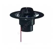 Воронка кровельная HL62.1 с вертикальным выпуском PP Дн 125 с листвоуловителем, электрообогревом, теплоизоляцией, обжимным фланцем HL HL62.1/2