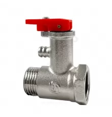 Клапан предохранительный латунь для бойлера с курком 1/2" НР/ВР Рср= 8бар SantechSystems