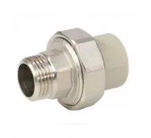 Муфта PP-R комбинированная разъемная серая Дн 40х1 1/4" НР VALFEX 10156032Г