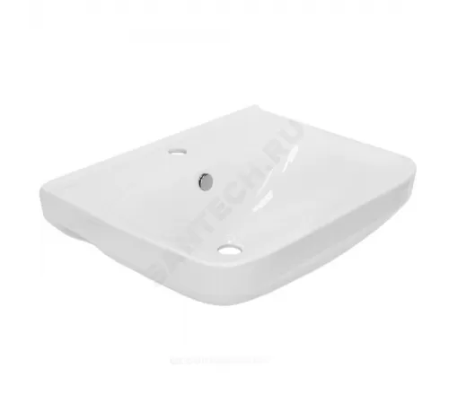 Умывальник подвесной NEXT 60 1 отверстие под смеситель по центру белый Sanita Luxe WB.PD/Next/60-C/WHT.G/S1