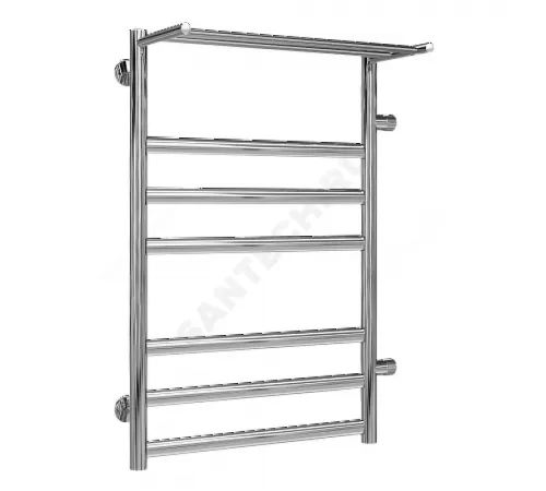 Полотенцесушитель водяной нерж сталь Лесенка Ду 25 (1") НР 298 Вт 500х796мм 7П боковое подключение Хендрикс Терминус 4620768888823