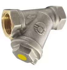 Фильтр сетчатый Y-образный латунь никель газ Ду 15 Ру25 1/2" ВР 46Б5фт под пломбу VALFEX VF.193.LN0.012