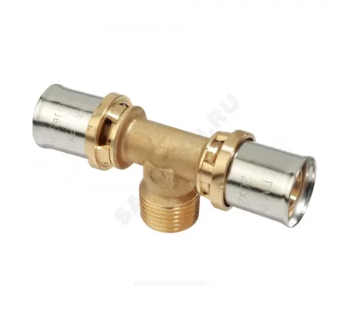 Тройник для МП/PE-X труб латунь пресс Дн 32х1"х32 НР RM153 Giacomini RM153Y059