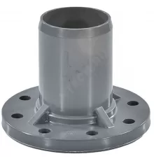 Патрубок НПВХ SDR26 Дн 110х100 Ру10 серый напорный гладкий фланец НПВХ Aquaviva AQV106110